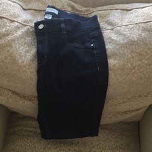 Dark wash denim jeggings